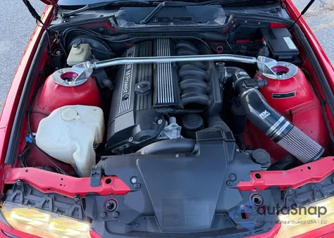 1996 BMW M3 z USA, uszkodzony, nr VIN WBABK72010ET51203